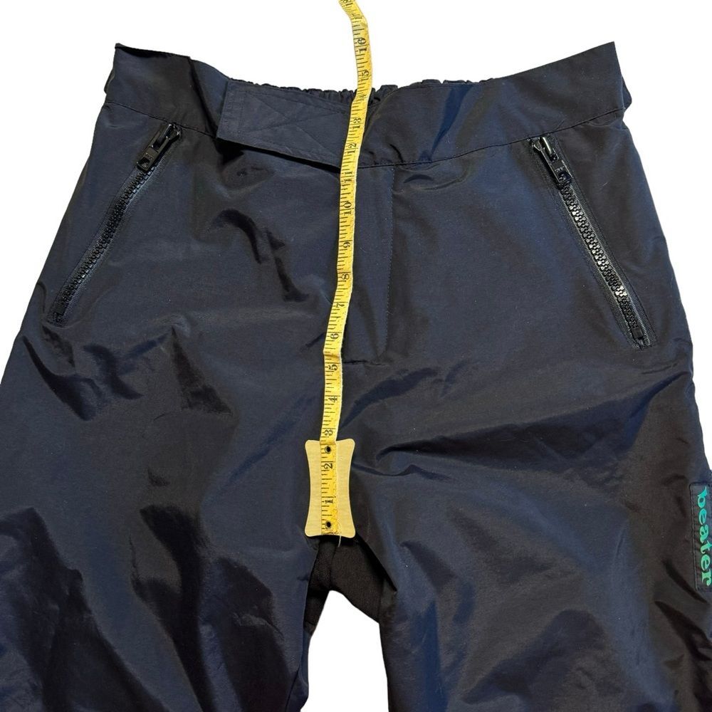 Beater Wear Unisex Black Weatherproof Ski Snowboard Pants Size Large - Picture 10 of 11